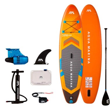 AQUA MARINA SUP daska Turbo 10'6" s motorom, 320 cm, 140 kg, 15 psi, 84 cm, Drop Stitch Light, narančasta